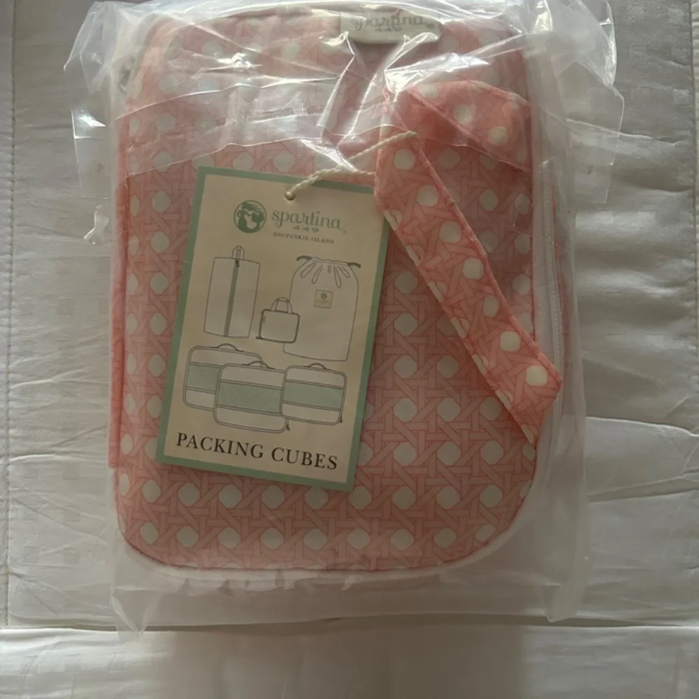 Spartina 449 Pink Travel Garment and Accessory Bag Set